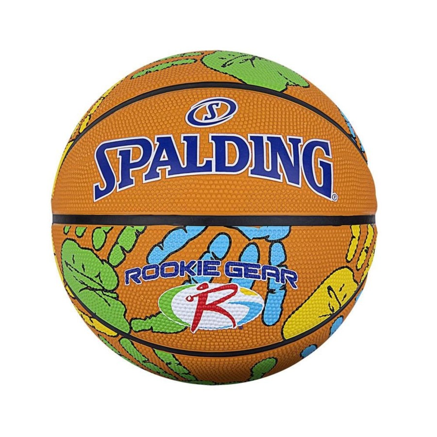 Basketball Spalding Kids & Youth | Rookie Gear Hands Rubber Indoor/Outdoor Basketball