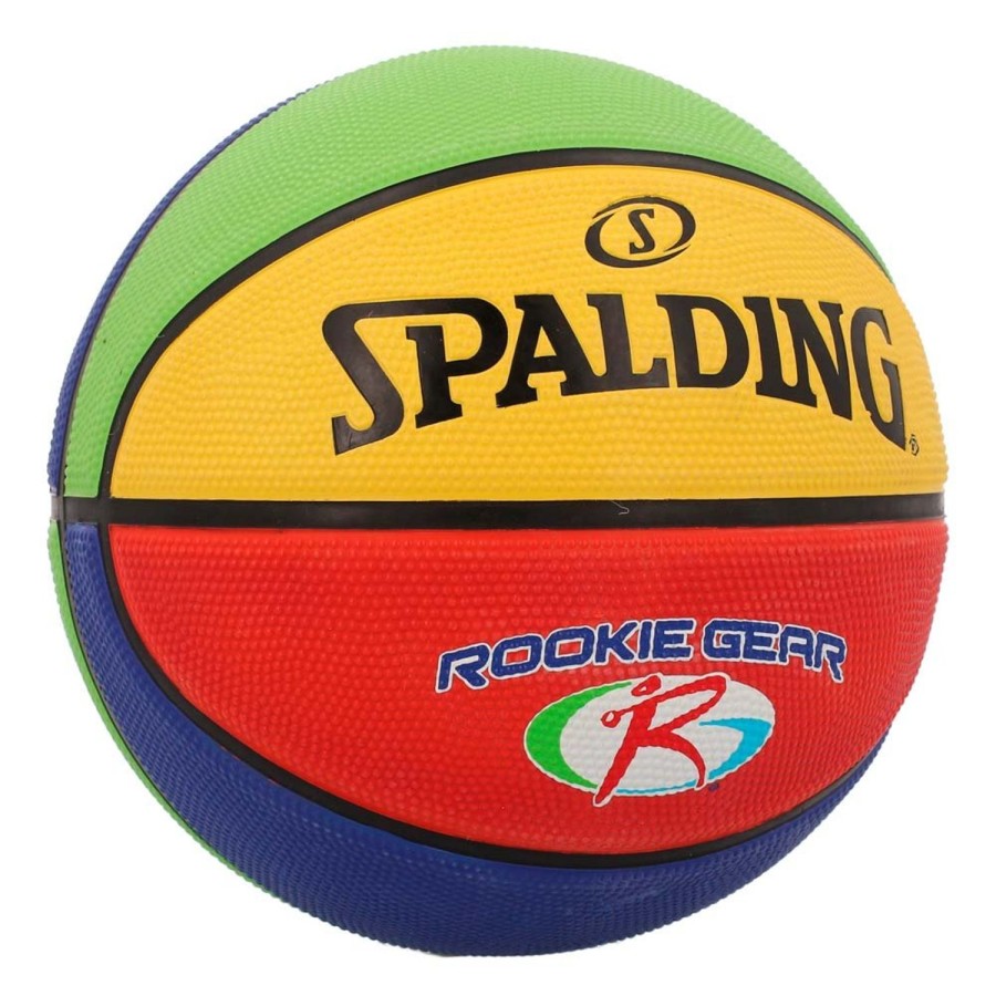 Basketball Spalding Kids & Youth | Rookie Gear Soft Grip Rubber Indoor/Outdoor Basketball