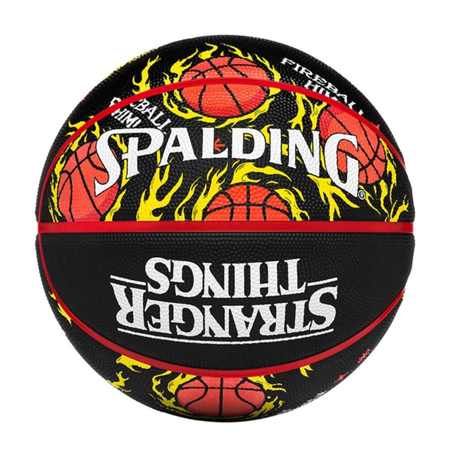 Basketball Spalding Indoor | Stranger Things Fireball Rubber Indoor/Outdoor Basketball