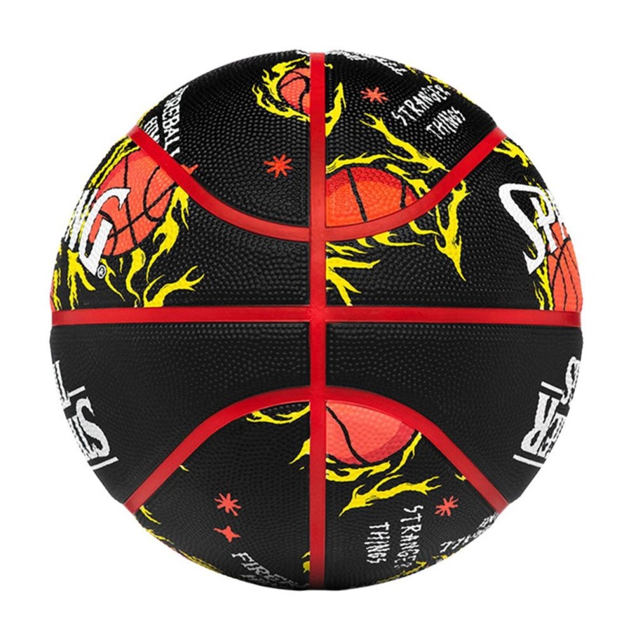 Basketball Spalding Indoor | Stranger Things Fireball Rubber Indoor/Outdoor Basketball