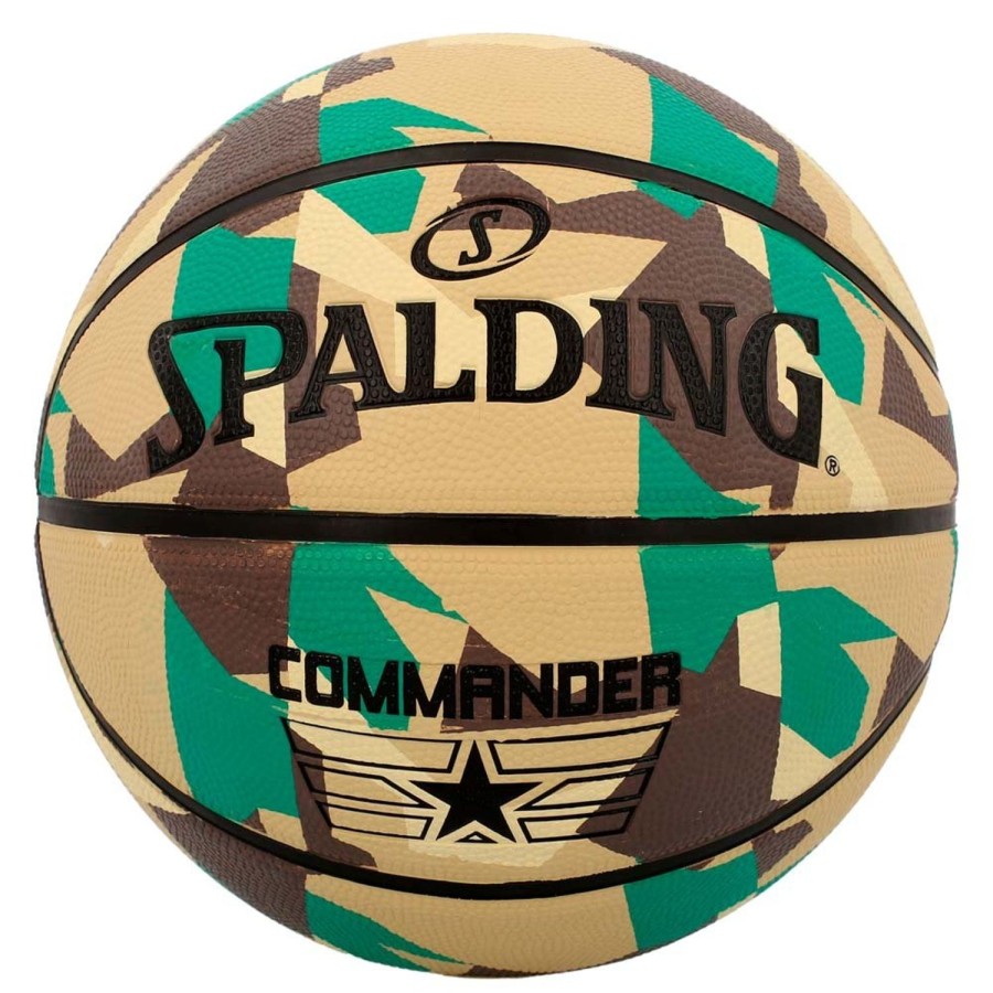 Basketball Spalding Outdoor | Commander Exclusieve Print Rubber Outdoor Basketball