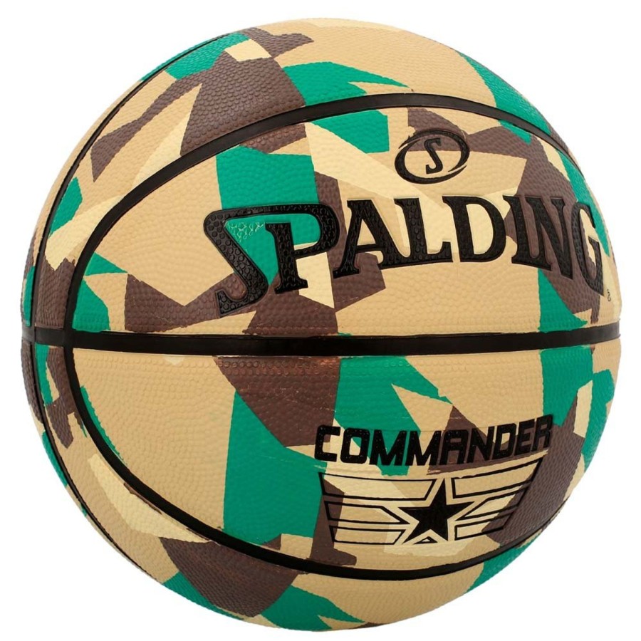 Basketball Spalding Outdoor | Commander Exclusieve Print Rubber Outdoor Basketball