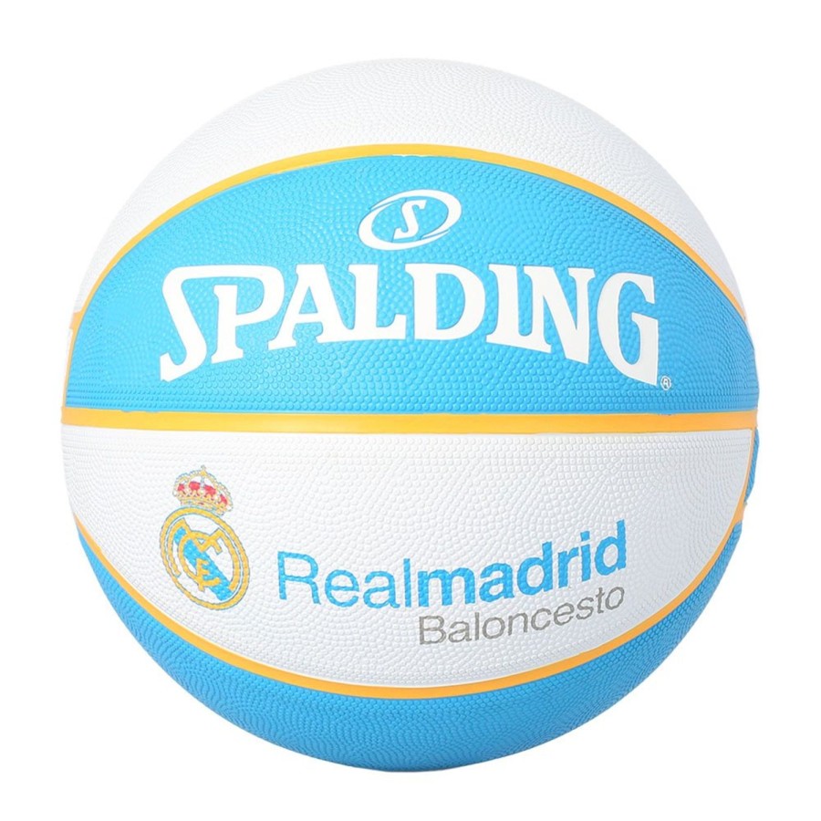 Basketball Spalding Leagues | Real Madrid Euroleague Team Rubber Indoor/Outdoor Basketball