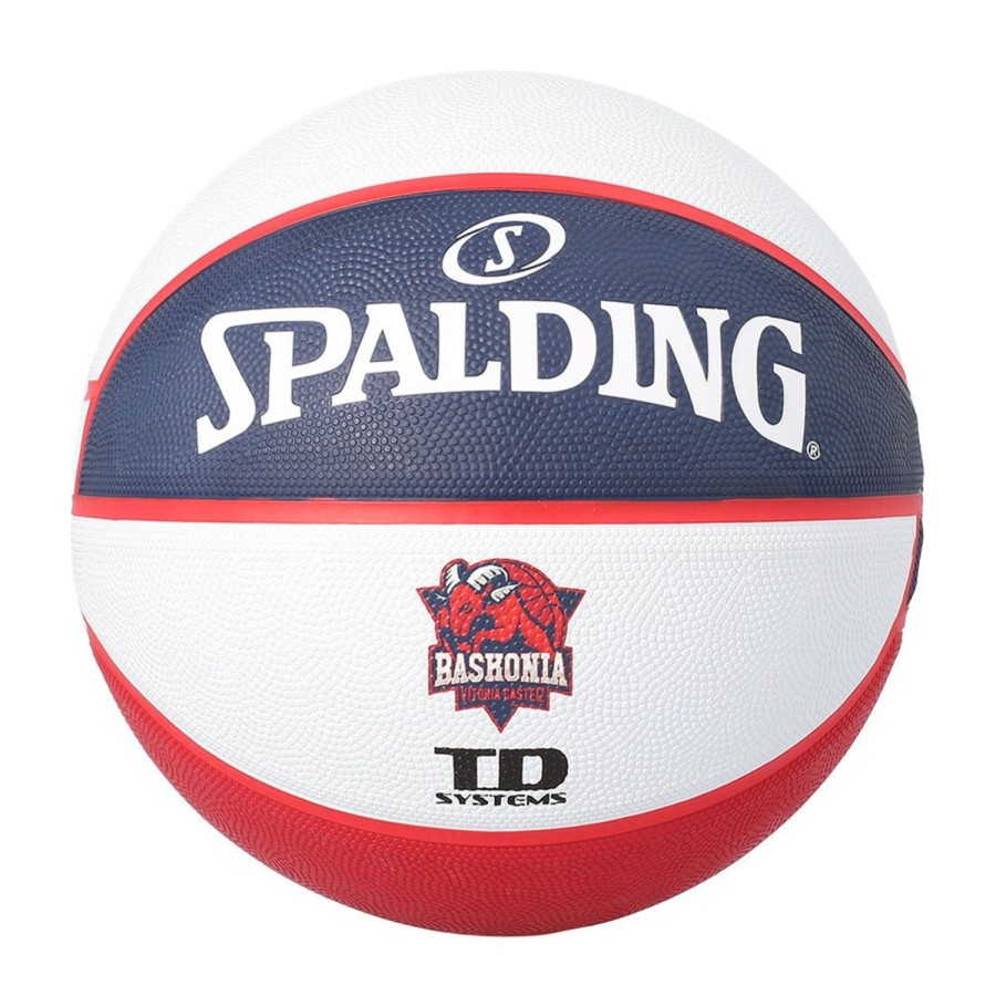 Basketball Spalding Indoor | Baskonia Vitoria Gasteiz Euroleague Team Rubber Indoor/Outdoor Basketball