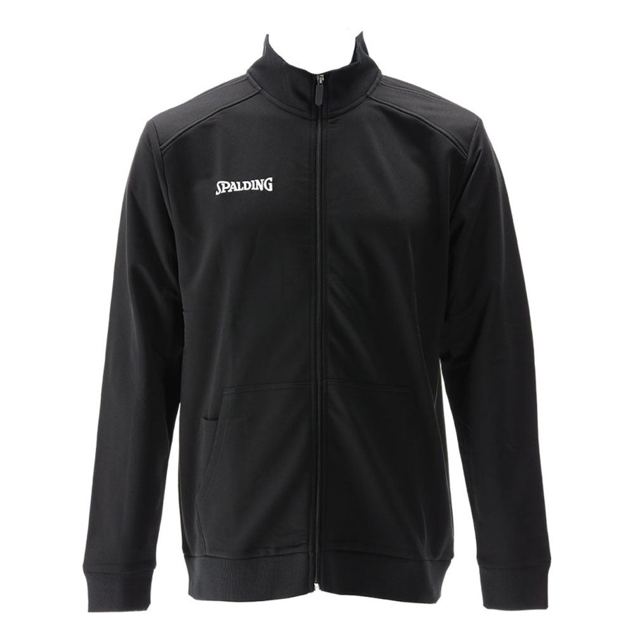 Teamwear Spalding Jackets & Vests | Flow Warm Up Zipper Jacket Black