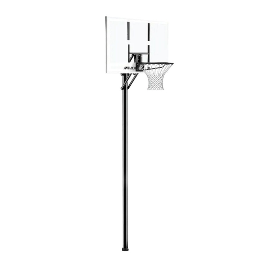 Basketball Spalding Hoops | Silver In-Ground Basketball Hoop