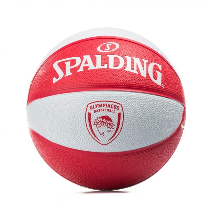 Basketball Spalding Indoor | Olympiacos Euroleague Team Rubber Indoor/Outdoor Basketball