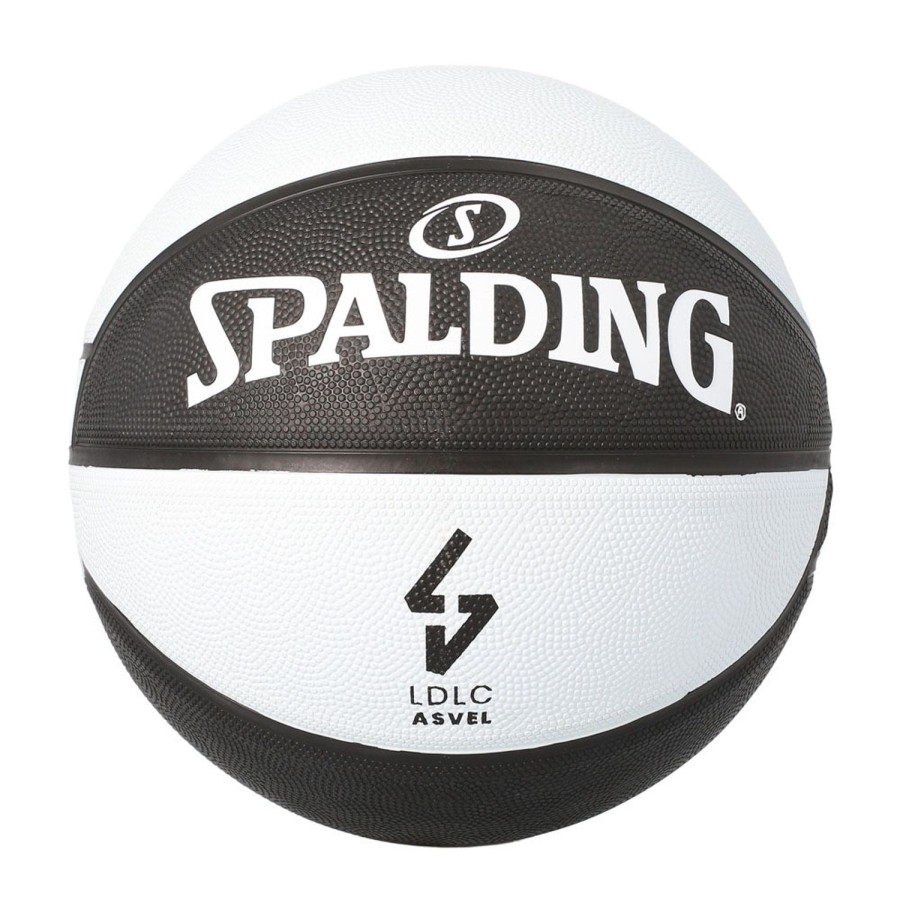 Basketball Spalding Indoor | Asvel Euroleague Team Rubber Indoor/Outdoor Basketball