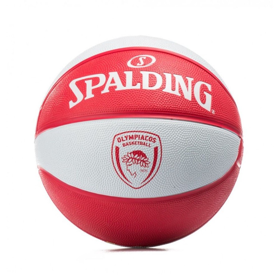 Basketball Spalding Leagues | Olympiacos Euroleague Team Rubber Indoor/Outdoor Basketball